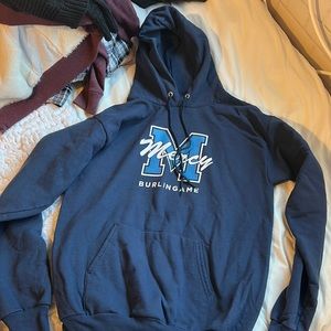 Oversized navy hoddie very thick